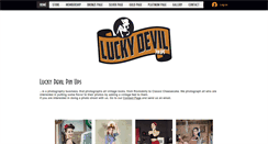 Desktop Screenshot of luckydevilpinups.com