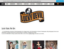 Tablet Screenshot of luckydevilpinups.com